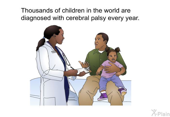 Thousands of children in the world are diagnosed with cerebral palsy every year.