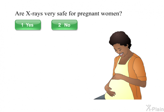 Are X-rays very safe for pregnant women?