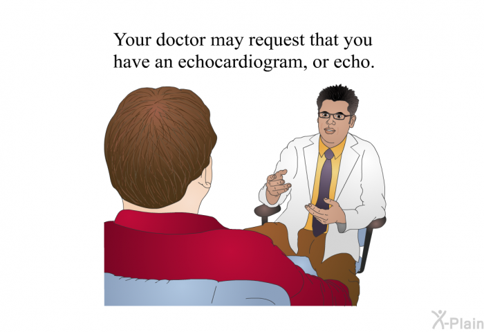 Your doctor may request that you have an echocardiogram, or echo.