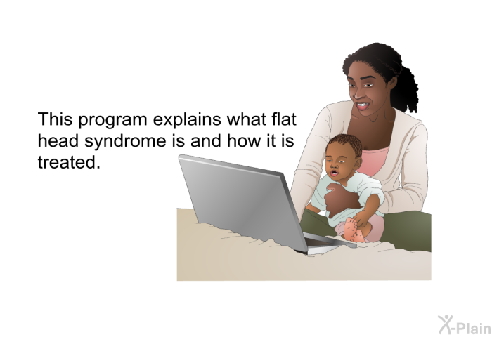 This health information explains what flat head syndrome is and how it is treated.