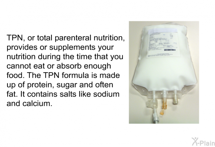 total parenteral nutrition formula