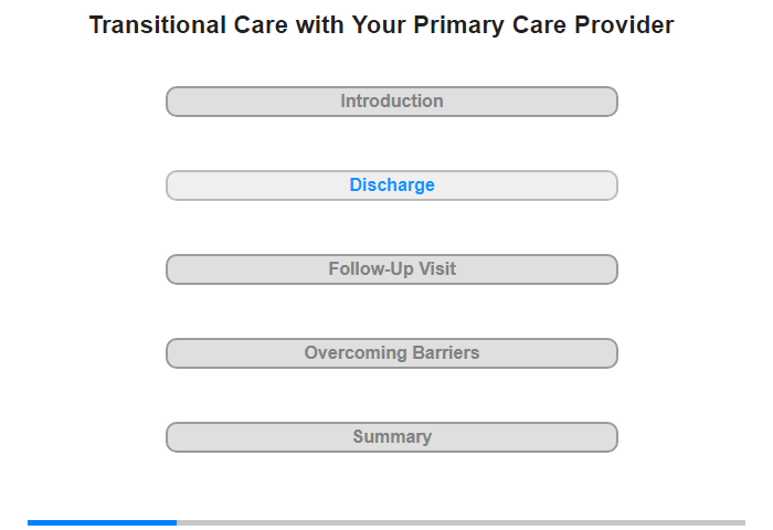 Preparing for Discharge