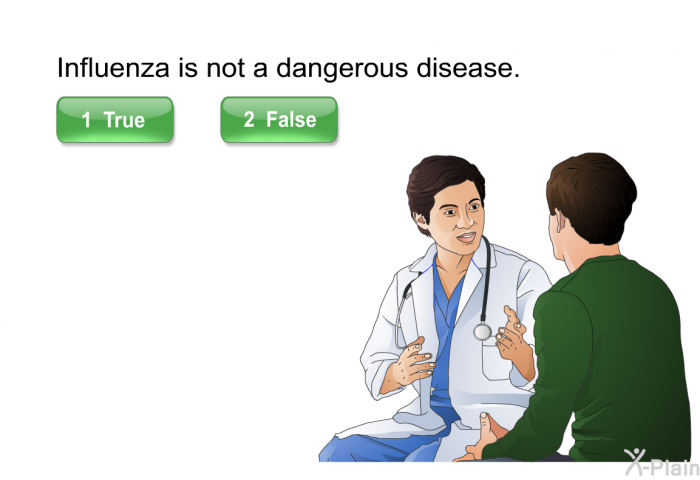 Influenza is not a dangerous disease.