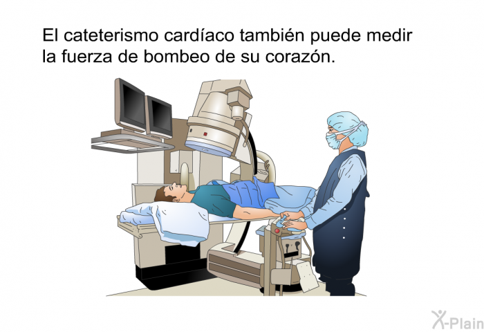 El cateterismo cardaco tambin puede medir la fuerza de bombeo de su corazn.