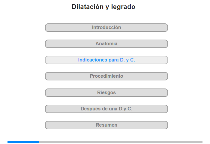 Indicaciones para D. y C.