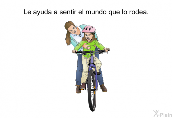 Le ayuda a sentir el mundo que lo rodea.